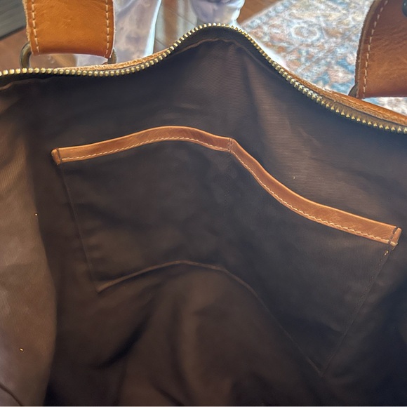 Bed Stu Brown Leather Shoulder Bag - Picture 7 of 9